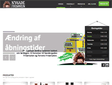 Tablet Screenshot of nygade-frisoren.dk